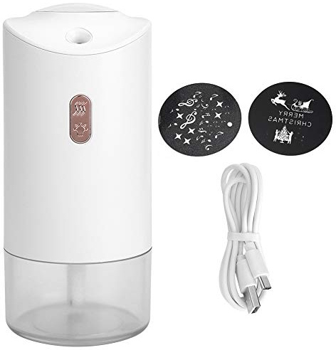 Humidificador de aire recargable USB Mini 300 ml con luz ambiental Uso en el hogar y la oficina (Blanco)