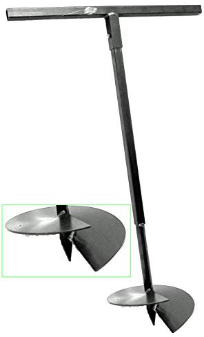 300 mm Erdbohrer Handerdbohrer Erdlochbohrer Pflanzbohrer Pfahlbohrer Lochspaten Erdlochausheber Pfostenbohrer