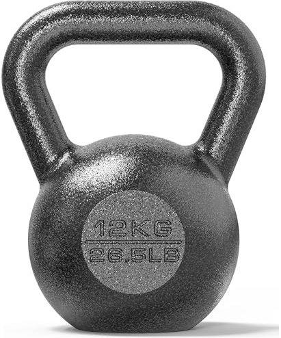 PROIRON Kettlebell Professional Kugelhantel aus Gusseisen, 4kg 8kg 12kg 16kg 20kg 24kg Gewichten Guss Schwunghantel Kugelgewicht Krafttraining - Schwarz Kettlebells