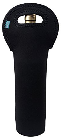 Sac fourre-tout de vin, Ofeily en néoprène refroidisseur à vin Sac fourre-tout/bière/canettes/champagne/eau ou sac de bouteille de boisson 1-Bottle noir