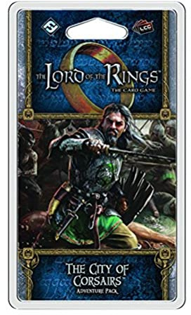 Fantasy Flight Games , Lord of The Rings LCG: Adventure Pack: The City of Corsairs, Ages 14+, 1 to 2 Players, 60 Min Player Time