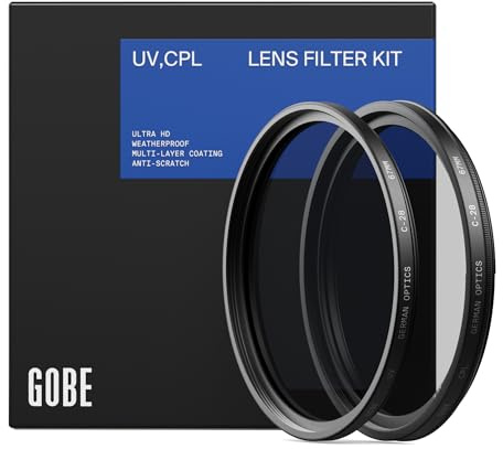 Gobe - Kit de Filtros para Objetivo 86 mm UV + Polarizado Circular (CPL) (Pro)