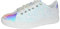 LUCKY STEP Baskets Femme | Baskets à Paillettes | Baskets Mode (Hologramme Blanc, 11US-42EU-9UK)
