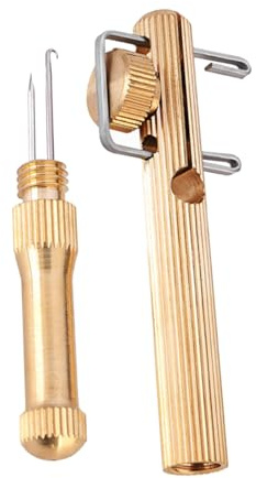 BESPORTBLE Kupfer handbetriebene tragbare Angelschnur String Knotter Angelhaken Angelwerkzeug