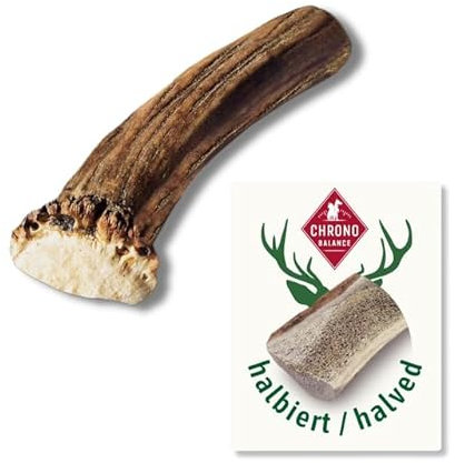 ChronoBalance® M Bastoncini da masticare per cani in corno di cervo: giocattolo naturale per cura dentale, 100% sostenibile e privo di sostanze chimiche