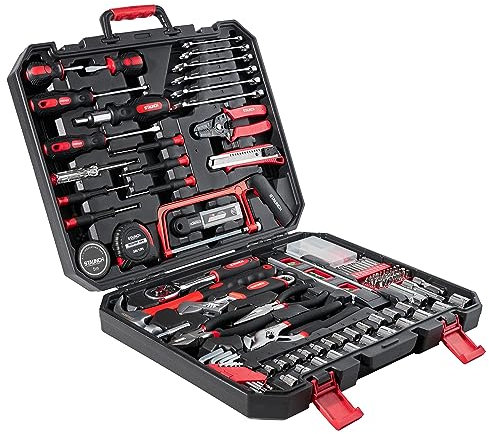 Tool Kit | Staunch 200 Piece Home and Office Tool Set | Complete Starter Tool Kit Set & Organiser Tool Box with Tools Included | General Household Tool Kits for Home with DIY Tools in Tool Case