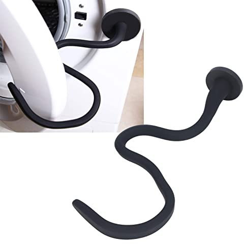 Uadme Flexible Washing Machine Door Prop, Front Load Washer Door Prop,Washing Machine Door Holder Washer Door Stopper Keep Washer Door Open for Most Washing Machines(Black)