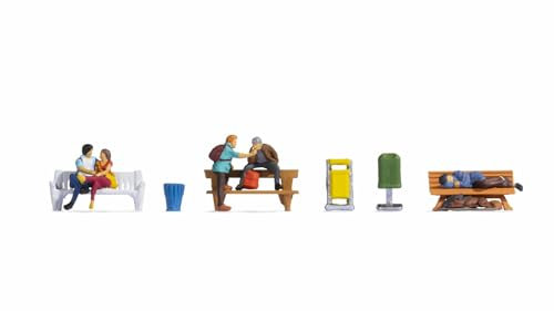 NOCH H0 Menschen auf Bänken 15238 Fertigmodell