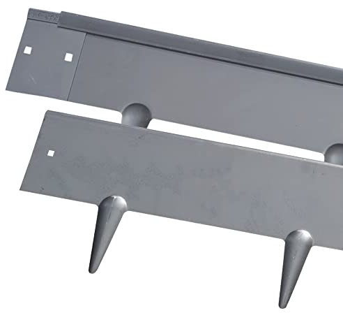 Hochwertige Metall Rasenkante | Höhe: 90mm | 5 Stück à 1m | Verzinkt | Beeteinfassung aus rostfreiem Stahl