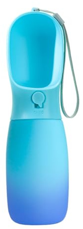 Bouteille d'eau pour Chien Portable,Gourde Bouteille Gamelle d'eau de Voyage 500ml pour Chien avec 100g Bouteille, pour Extérieur, Camping, Voyage (SP-2)