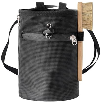 Chalk Bag, Multifunktionale Boulder-Aufbewahrungstasche mit Reißverschlusstaschen, flexible Klettertasche, verstellbare Klettergürteltasche, Kletterausrüstung für Bouldern, Gewichtheben