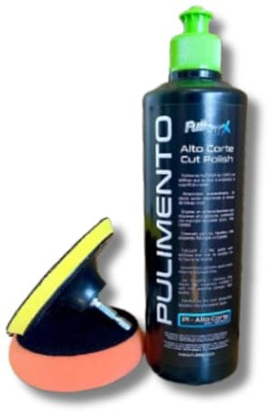 AutoFullCar Polierset - Hochschnitt-Politur (500 ml) - Bohradapter + Kappe (100 mm)