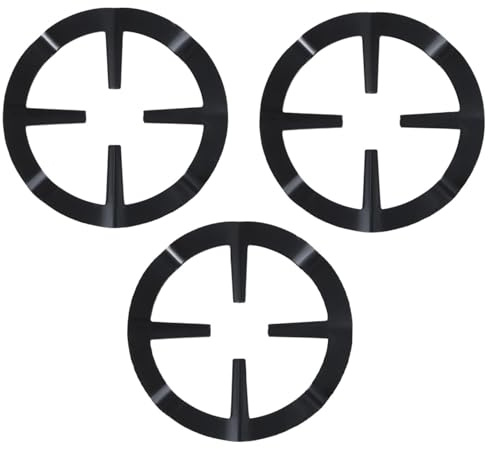 Artibetter Support Plaque Noir Gaz en à Cuisinière Inoxydable pour Acier Équilibrer 3pcs Antidérapant Petites sur Cuisson et Casseroles Poêles