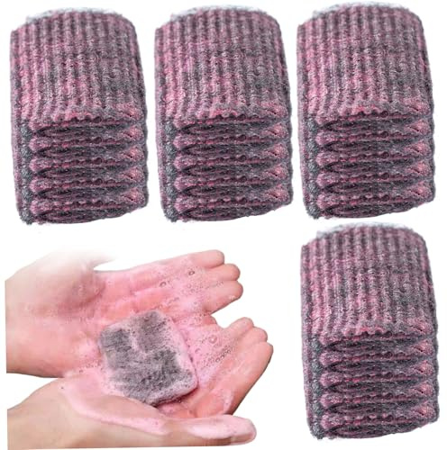Tampon Jex Avec Savon en Laine d'Acier - 20 Pcs De Tampons à Récurer Pré-Savonnés Efficaces Et Nettoyants - Anti-Rayures pour Nettoyer Les Casseroles et Poêles