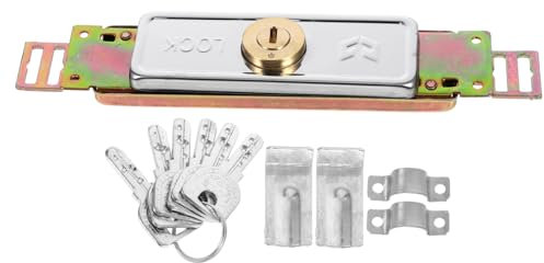 KITANDOVE Serratura Porta Garage Serranda Avvolgibile Verticale Ricambio Metallo Temprato Resistente Urto Antiruggine