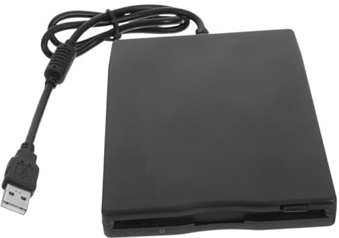 UKCOCO Disquete Externa USB, Lector de Disquetes a USB, para Portátil y Ordenador de Escritorio, Abs Negro, Alta Velocidad y Compatibilidad Multi-
