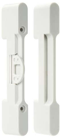 Wright Products Einziehbarer Griff und Knüpfhaken für Larson Brisa einziehbare Fliegengittertür, Ersatzgriff-Set mit sicherem Riegel, wendbar für Links- oder Rechtshänder, Weiß