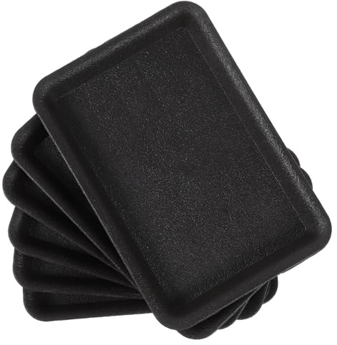 YARNOW 6pezzi Vassoio per Fioriere Rettangolare Plastica da Sottovaso Antiscivolo per Piante da Ed Esterno Design Resistente