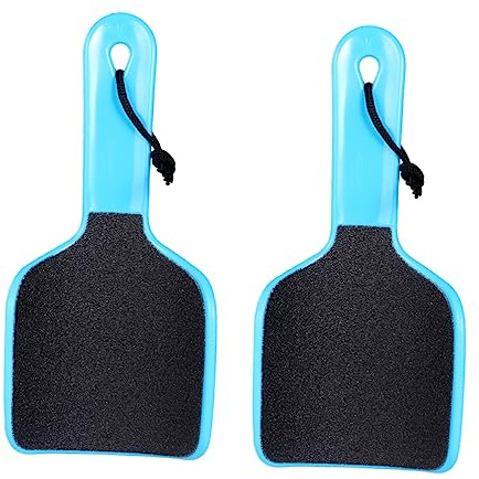 CALLARON Limas De Pie De Doble Cara 2 Piezas Tamaño Medio Para Cuidado Pies y Removedor De Piel Muerta Herramientas De Pedicura Profesionales Color Azul