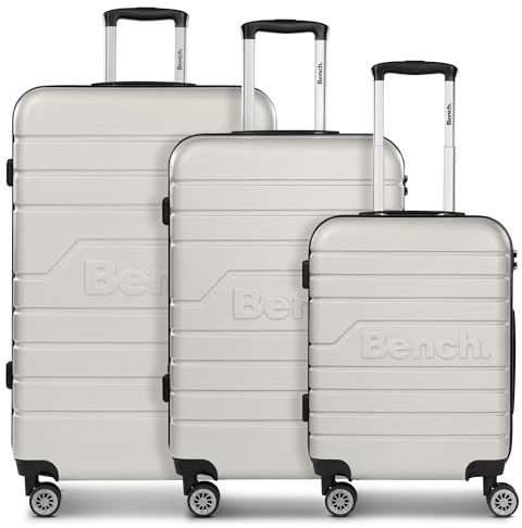 Bench Hartgepäck Koffer-Set 3-teilig | Reise-Trolleys aus hochwertigem, robustem ABS Material | für Damen und Herren | 4 Doppelrollen & TSA-Schloss | Seattle Serie