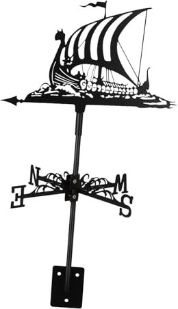 PartyKindom Girouette De Jardin Indicateur Direction Vent pour Pelouse Cour Ornement Décoratif