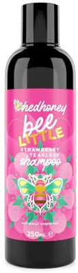 HedHoney 'Bee Little' No Tears Strawberry Kids Shampoo (250ml) Strawberry Scented Childrens Shampoo with Gentle Formula for Eyes. Specially Formulated for Babies, Toddlers & Children.