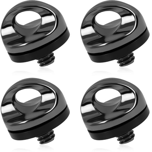 4PCS Neck Strap Screw Holder Camera Quick Release Screws 1/4 Inch Thread, Screw Hinged Holder for Neck Mount with Strap, Rig Attachment Strap, Camera Wrist Strap, Quick Release Monitor Holder