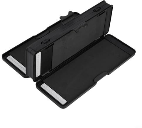 Gdfnmogo Kunststoff-Fisch-Karpfenangeln Tackle Box - 6-lagige Rig Wallet für 72 Hair Rigs, steifer grober Angelhaken Organizer mit Doppel-Clip-Verschluss