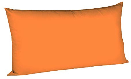 fleuresse 9200 Colours Interlock Jersey Kissenbezug aus 100% Baumwolle, Oekotex Standard 100, 40 x 80 cm, orange