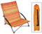 Haushalt International Strandstuhl LIDO klappbar, Stahlgestell, Bezug orange/gelb gestreift