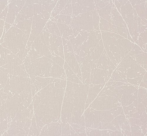 A.S. Création Vliestapete Elegance Tapete im skandinavischen Design 10,05 m x 0,53 m grau metallic weiß Made in Germany 305071 30507-1