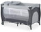 hauck Culla da Campeggio Sleep N Play Center - Lettino Neonato fino 15kg - Letto pieghevole 120x60cm, con 2 Piani Regolabili, Fasciatoio e Ruote - Grigio
