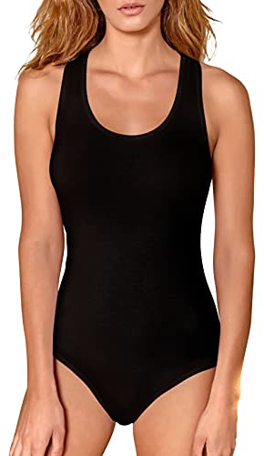 VEDATS Damen Body Racerback Tank Top Bodysuit Unterhemd