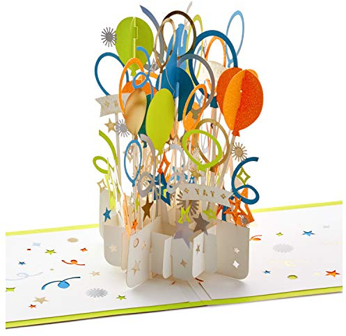 Hallmark Signature Paper Wonder Pop Up Congratulations Card, Fathers Day Card, or Birthday Card (Celebrate) (1299RZH1130)