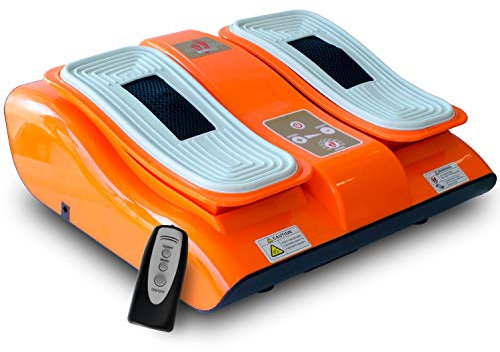 Bonplus BP Masajeador de Pies 30W, Vibralegs, Masajeador de Piernas, Masaje Shiatsu, Mejora la Circulación, Alivia El Dolor, Con Mando a Distancia, 2 Modos de Vibración, Salud