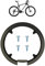 Wohlstand 1 stück Kettenradabdeckung, Fahrrad Kettenschutzring, Kunststoff Fahrrad Kettenrad, für die meisten Fahrräder, Mountainbikes, Rennräder usw (Mit Schrauben)
