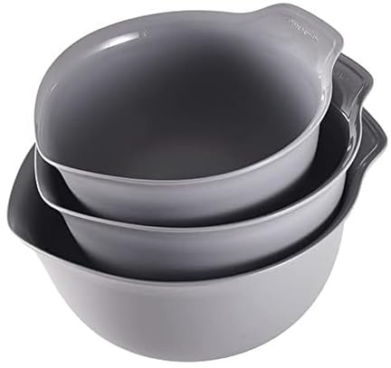 KitchenAid Universal-Rührschüsseln aus Kunststoff, Grau, 3 Stück