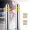 CUI Lot de 2 poteaux de stationnement flexibles amovibles - Barrière de parking en acier inoxydable facile à installer pour