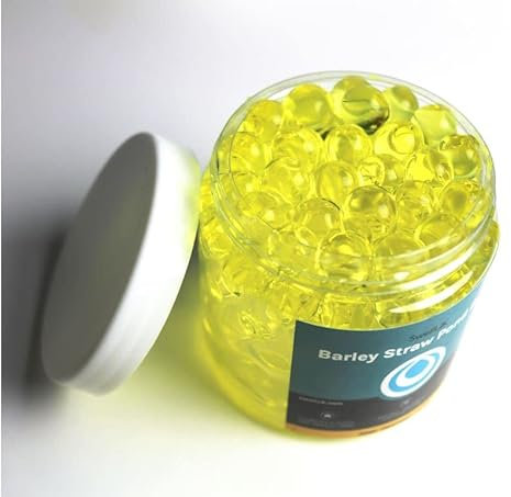 Swell Barley Straw Pond Balls 1000ml tub. Barley Straw for Ponds to act as Pond Cleaner and Algae Treatment