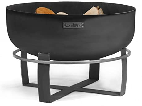 Feuerschale XXL Viking D 80 cmGrillschale Feuerstelle für Garten als Grill oder Wärmequelle aus Naturstahl CookKing