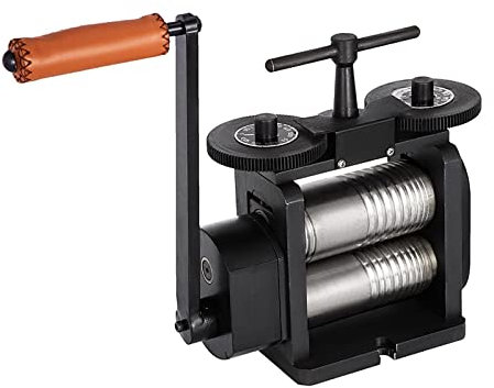Kombinationswalzwerk, 110 mm, Schmuckwerkzeuge, breite Walzen, manuell (Farbe: 5 Zoll)