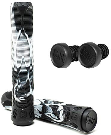Core Pro Stunt-Scooter I BMX I Fahrrad I Lenkergriffe I Kinder Roller I Grips I Griffe Soft 170mm (Pro Slate (Schwarz/Weiß))