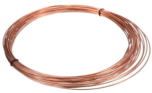 QUARKZMAN Kupferdraht gegen Schnecken, 1.6mm*15m Kupferlackdraht Reiner Copper Wire für Hobby, Diy Schmuckherstellung, Elektrotechnik und Handwerk