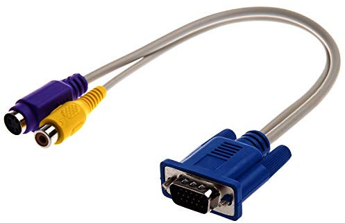 Sueooudh TV-out VGA to S-Video/Cable Adapter
