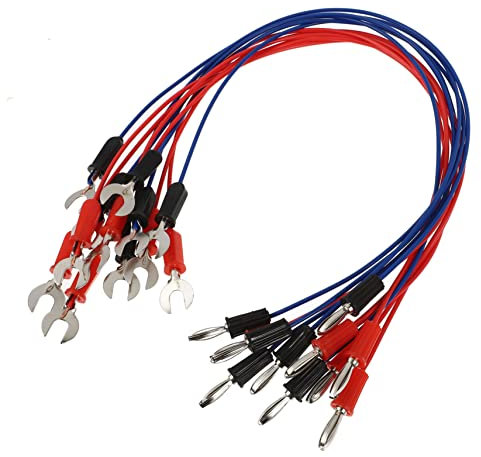 Gatuida 12 Stk Kabel Isolierter Kupferdraht Elektriker Elektrodenleitungsdraht Strom Demos Lehrdraht Krokodilklemmen Kupferrohr-steckertester Verbindungsleitung Rot Hohl Das