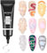 MIZHSE Sculpture 3D - Gel à ongles - 15 g - Pour nail art 3D - Gel de colle à ongles en relief 5D - Pour bricolage et modelage des ongles à la maison
