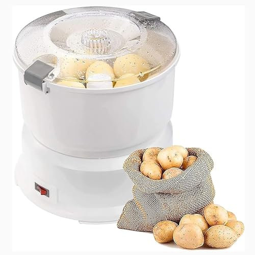 Yiustldd Éplucheur De Pommes De Terre Électrique pour La Maison, Machine À Éplucher Les Pommes De Terre Automatique, Essoreuse À Salade De Légumes