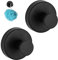 Scettar Black Stainless Steel Vacuum Cup (B) 2 Pezzi Ganci A Ventosa Con Forte Ventosa Ganci Per Asciugamani, Accappatoio Doccia In Acciaio Inossidabile, Adatto Per Bagno, Cucina, Ufficio (Nero)