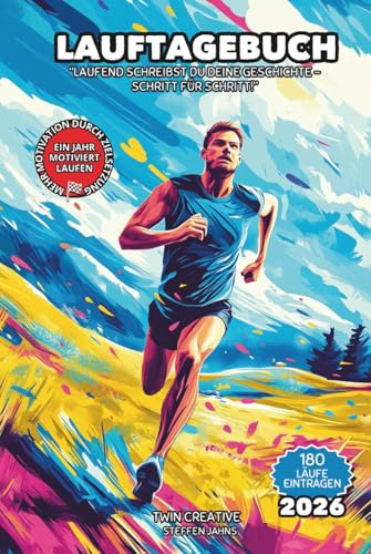 LAUFTAGEBUCH Laufend schreibst du deine Geschichte - Schritt für Schritt: Laufkalender für das Lauftraining & zum Erreichen der Ziele | Motiviert durch das Jahr | A5