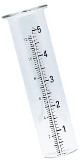 Cold resistant outdoor rain gauge, blue water effect meter with clear measurement marking and quick installation process